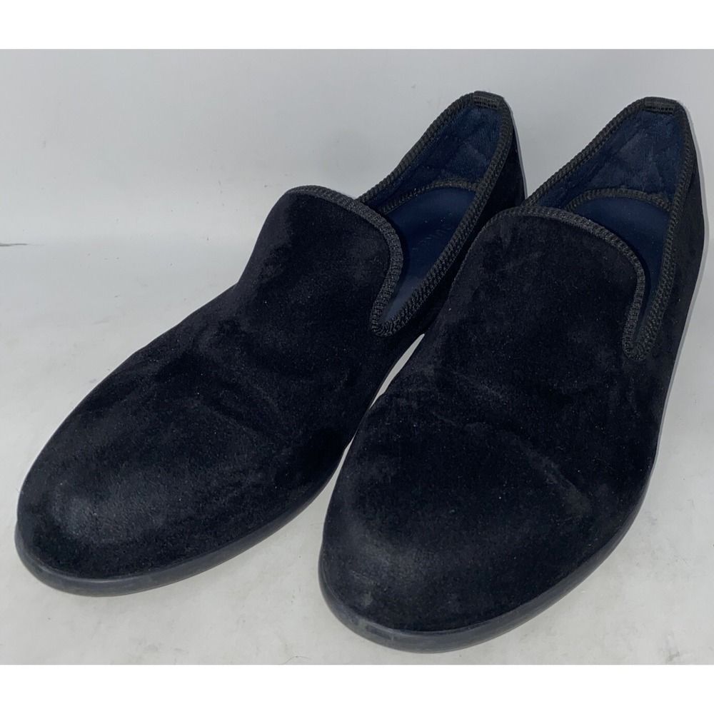Duke & Dexter Black Bowler Suede‎ Loafers Men's US Size 9 Made in England